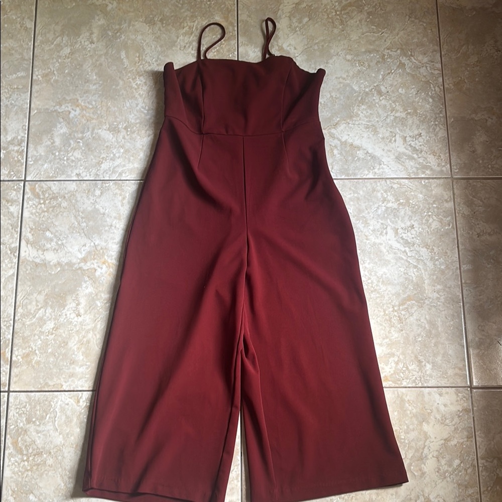 Forever 21 Maroon Jumpsuit